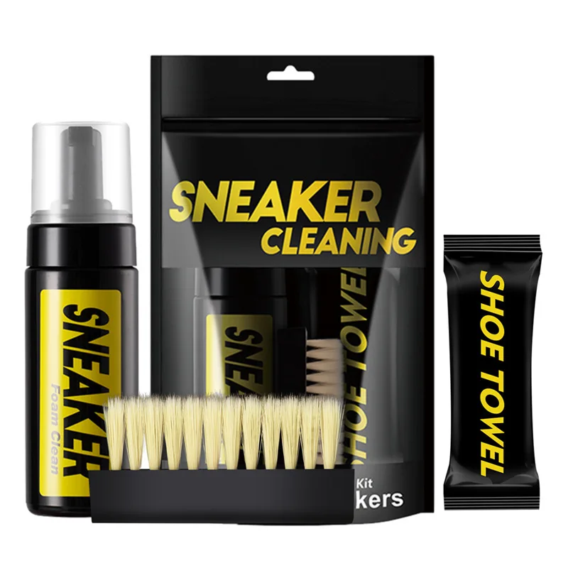 White Sneaker Care Kit - 1 set Shoes Cleaner foam dry