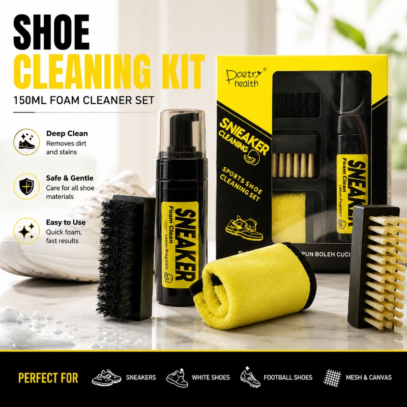 Shoe Cleaning Kit 150ML Foam C - White Sneaker Care Kit recension och pris