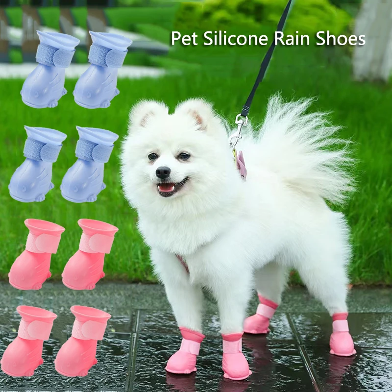 4-Piece Waterproof Dog Rain Sh - Shoe Polish Cream recension och pris