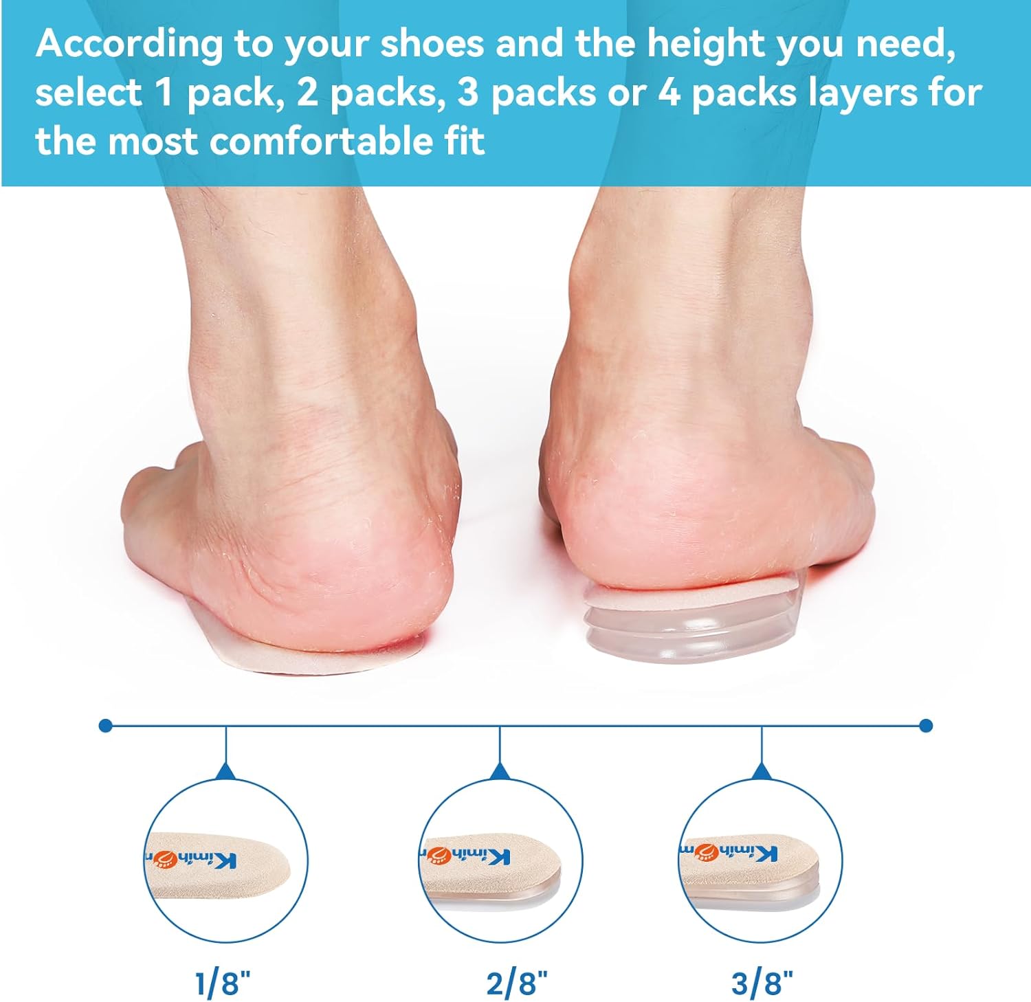 Sumifun 1Pair Gel Insole Silic - Shoe Polish Cream recension och pris