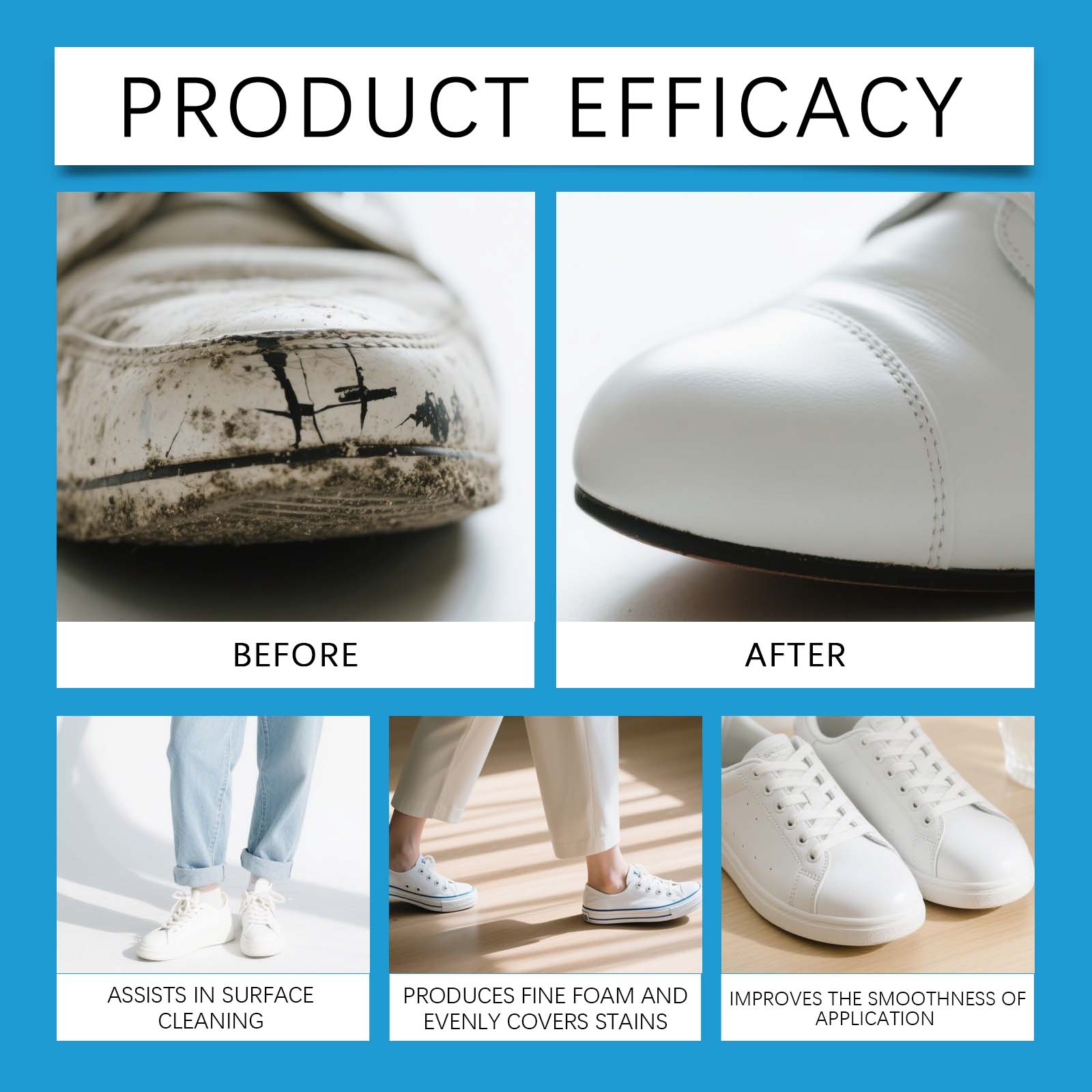White Shoe Cleaner Cream Sneak - Sneaker Cleaner recension och pris