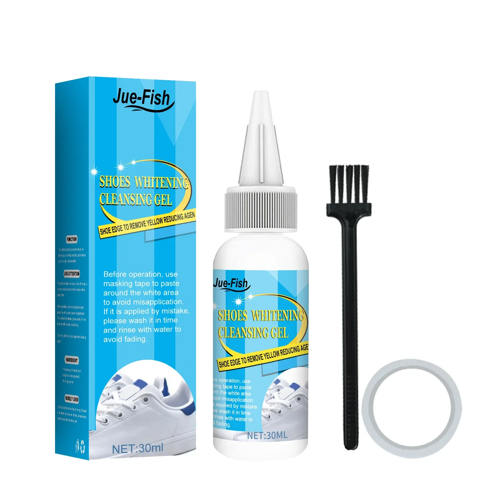 White Shoes Cleaning Gel Stain - Sneaker Cleaner recension och pris