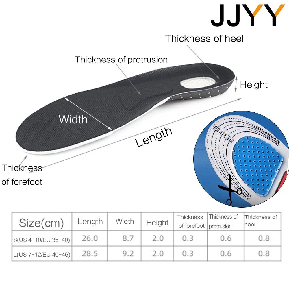 Adjustable Gel Insoles for Men - Shoe Polish Cream recension och pris