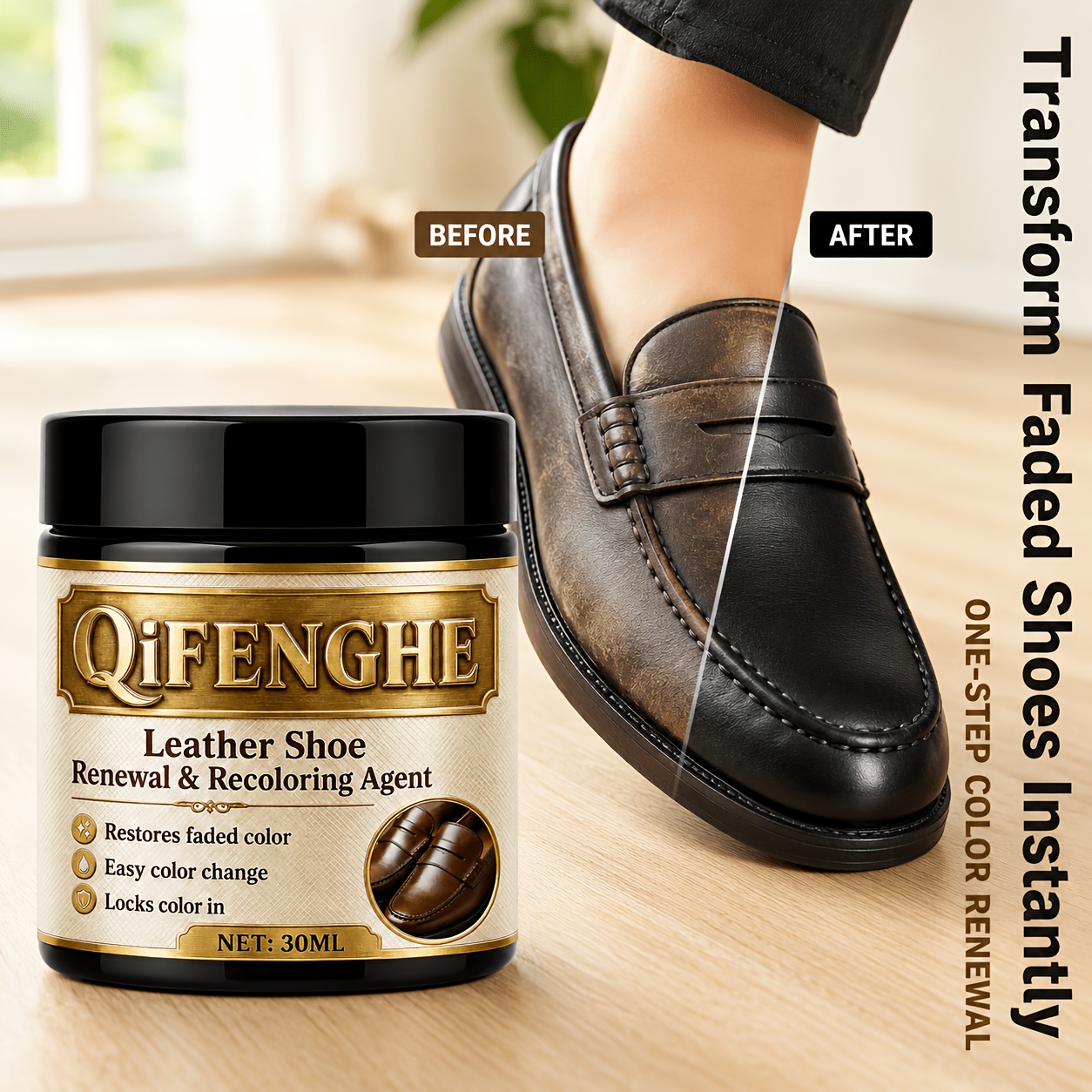 Leather Shoe Renewal Recolorin - Shoe Polish Cream recension och pris
