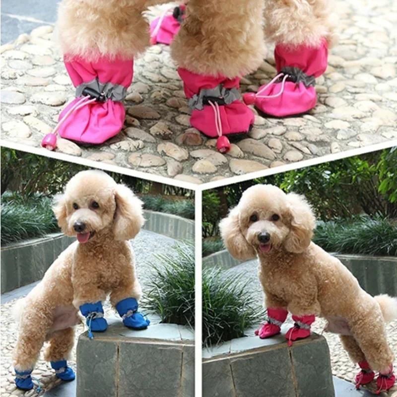 New 4pcs Puppy Dog Pet Booties - Shoe Polish Cream recension och pris