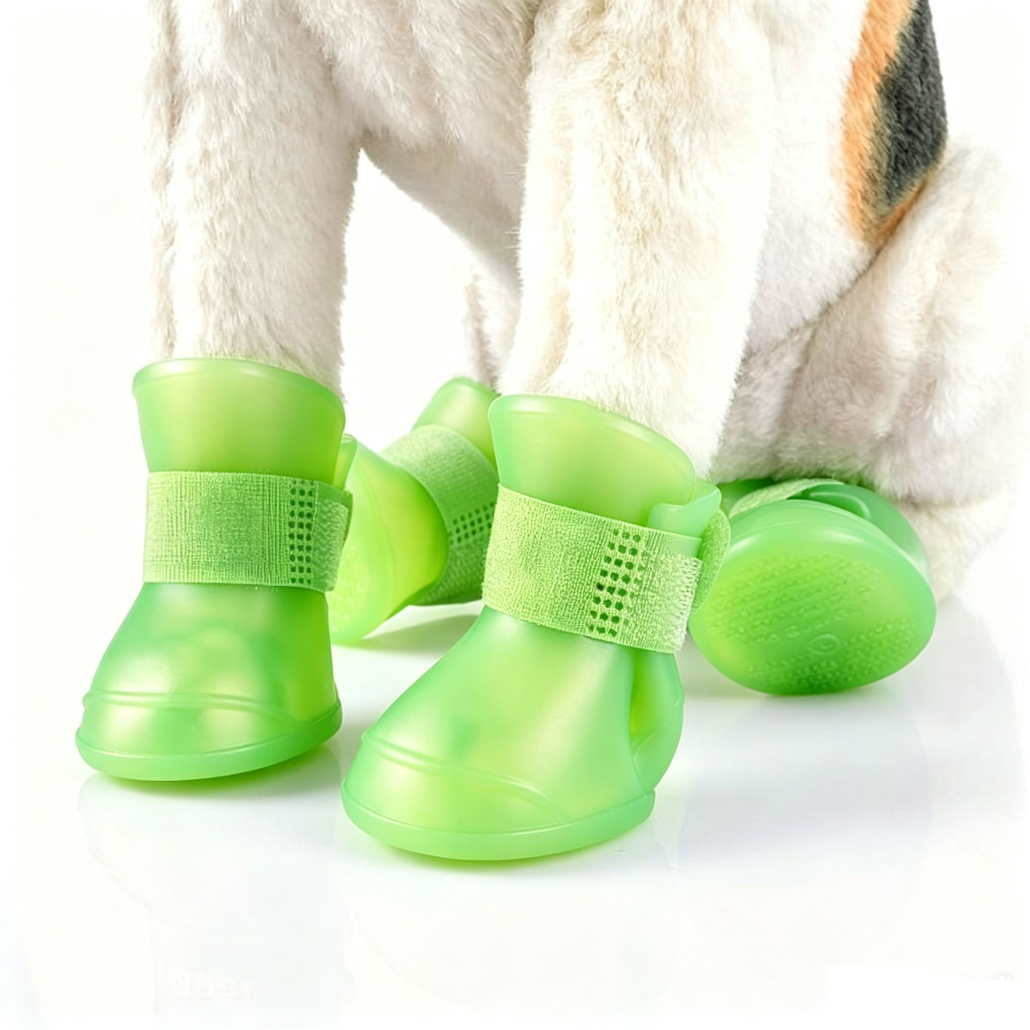 4pc Waterproof Silicone Dog Ra - Shoe Polish Cream recension och pris