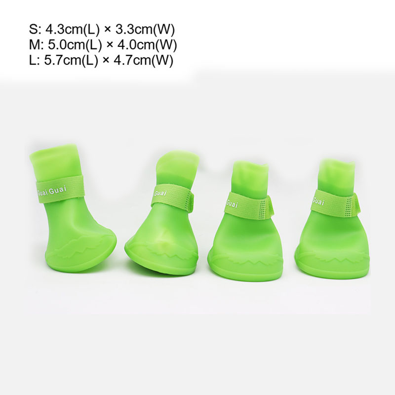 4pc Waterproof Silicone Dog Ra - Shoe Polish Cream recension och pris